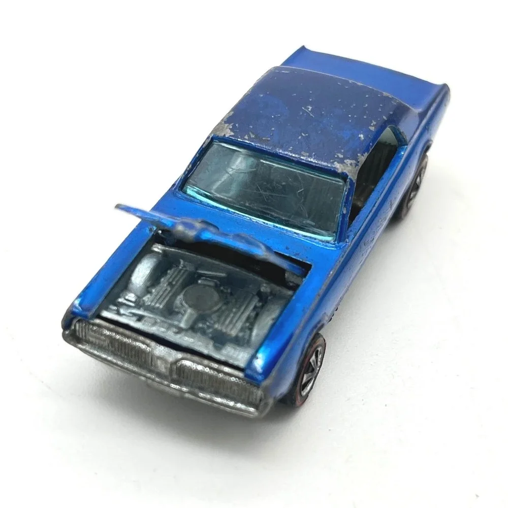 Hot Wheels 1967 Custom Cougar Blue Spectraflame Redline Hong Kong
